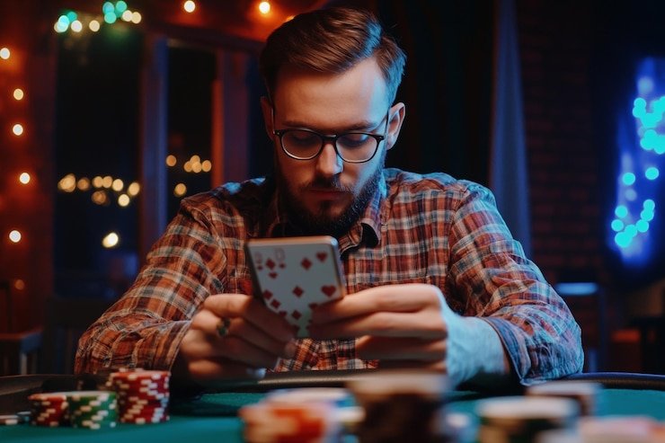 Pengguna Indonesia membaca FAQ dewa288 di smartphone untuk memahami cara daftar dan bermain